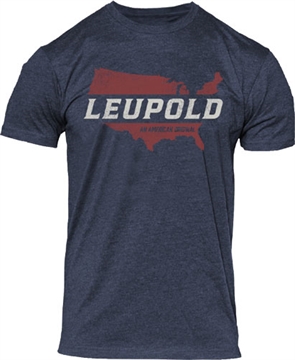 Picture of LEUPOLD MENS TEE AMERICAN ORIGINAL NAVY HEATHER XXL< 180439