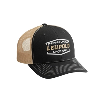 Picture of Leupold Premium Optics Trucker Hat Black Vegas Gold 179860