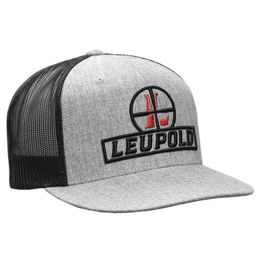 Picture of Leupold Reticle Flatbil Trucker Hat Heather/Black 170584