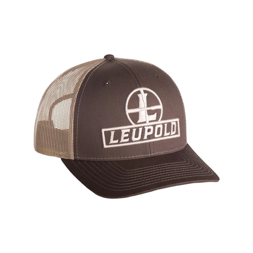 Picture of Leupold Reticle Trucker Hat Brown/Khaki 180424