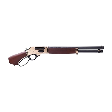 Picture of Henry Repeating Arms Lever Action Axe, 410 Bore, 2.5" Chamber Only, 15.14" Barrel, Smoothbore, Brass Receiver, Blued Barrel, Walnut Grip, Bead Sight, 5 Rounds, Includes One Invector Choke Tube H018BAH-410 H018BAH410