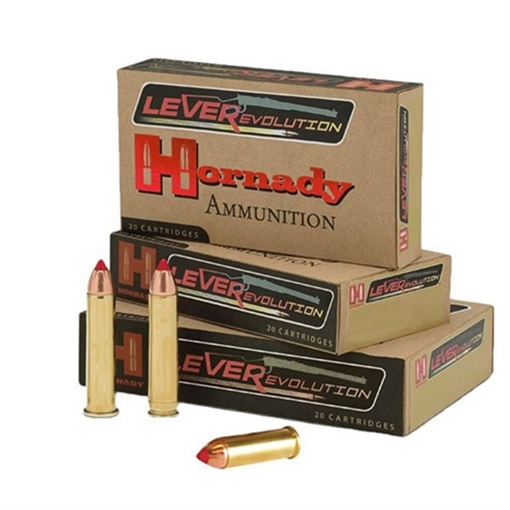 Picture of Hornady LeverEvolution Ammunition, 45-70 Gvt, 250 Grain, MFX, Lead Free, 20 Round Box, California Certified Nonlead Ammunition 82741