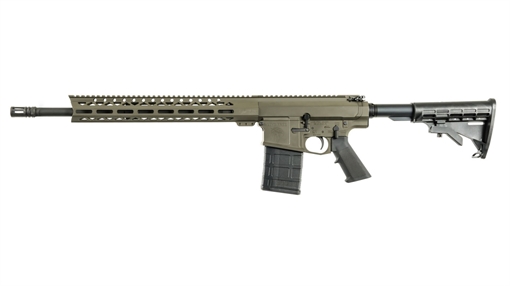 Picture of Live Free Armory LF308 Billet AR-10 Battle Rifle - OD Green | .308Win / 7.62NATO | 18" Barrel | 15" LFA Free Float M-LOK Rail | Classic M4-Style Stock LFBR82023