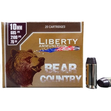 Picture of LIBERTY AMMO AMMO BEAR COUNTRY 10MM 70GR 20/10 LABC070 732388964482