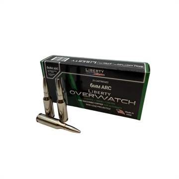 Picture of LIBERTY AMMO AMMO OVERWATCH 6MM ARC 72GR 20/10 LAOW6MM073 691835754192
