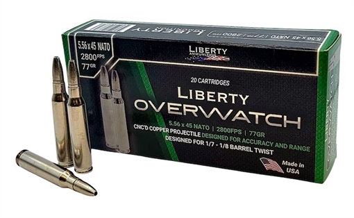 Picture of LIBERTY AMMUNITION AMMUNITION OVERWATCH 5.56NATO 77GR 20 LA-OW5.56-074 LA-OW5.56-074