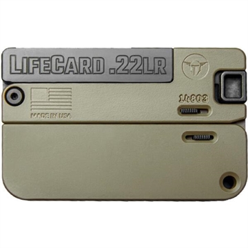 Picture of LifeCard .22 LR Single Action Pistol - Polymer Handle Noveske Bazooka Green LC1-P-NBG