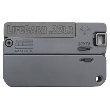 Picture of LifeCard .22LR Polymer Handle Sniper Grey Blem LC1-PSG-B
