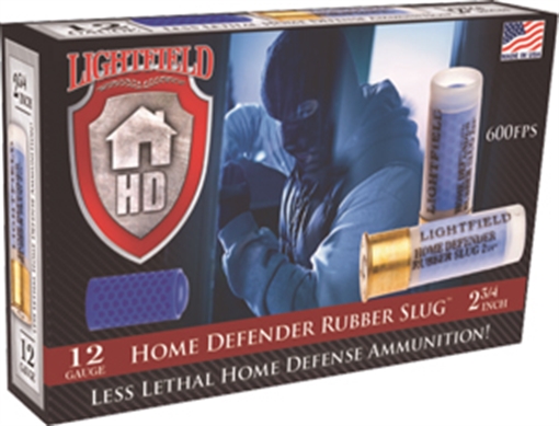 Picture of LIGHTFIELD HOME DEFENSE AMO 12GA 2.75 IN LESS LETHAL RUBBER SLUG 5RD ( 10 BOX CASE ) LHDRS-12 LHDRS12