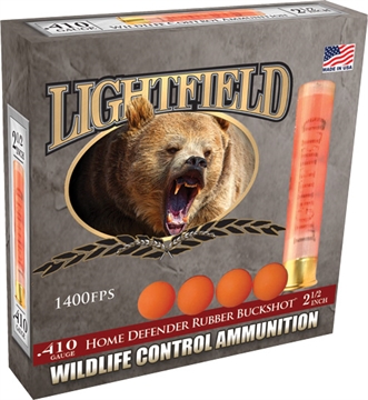 Picture of LIGHTFIELD WILDLIFE CONTROL AMO 410GA 2.5 IN LESS LETHAL 4 BALL RUBBER BUCK 5RD ( 10 BOX CASE ) CWRB-410 CWRB410