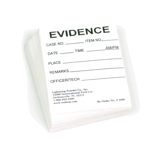 Picture of Lightning Powder Evidence ID Labels 1005331