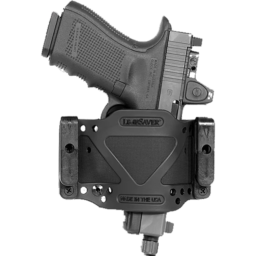 Picture of Limbsaver CrossTech Compact IWB/OWB Black Leather, Belt Clip, Fits Universal Handgun, Belt 1.75" Wide Ambidextrous 12562