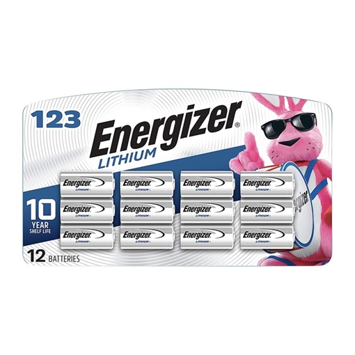 Picture of Energizer CR 123 LITHIUM BATTERIES 12/PACK E1006200