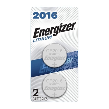 Picture of Energizer CR 2016 LITHIUM BATTERIES 2/PACK E0887300