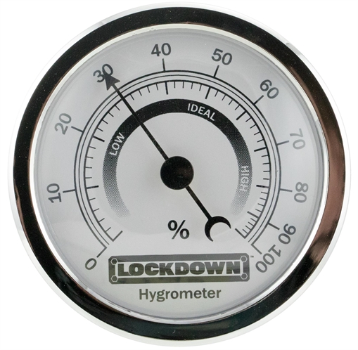 Picture of Lockdown Vault Hygrometer 2.75" Silver 222111