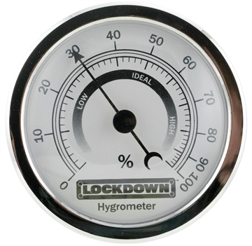 Picture of Lockdown Vault Hygrometer 2.75" Silver 222111