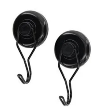 Picture of Lockdown Magnetic Hook Black Steel Holds 20 lbs 2 Pack 1215354