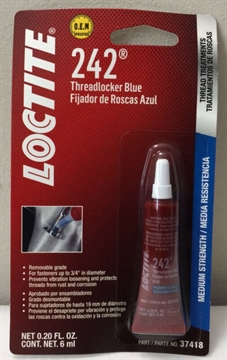 Picture of Loctite 242 BLUE THREADLOCKER 6 ML TUBE 487229 37418