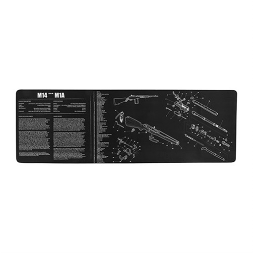 Picture of Tek Mat TEKMAT LONG GUN CLEANING MAT FOR M14/M1A BLACK TEK-R36-M14
