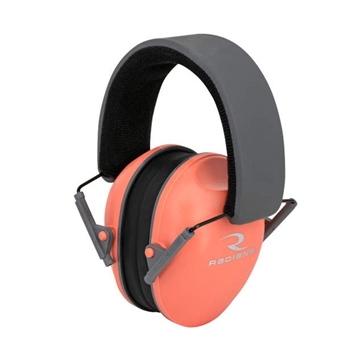 Picture of RAIDIANS LOWSET LADIES EARCUPS CORAL/CHARCOAL NRR21 LOW PROFILE COMPACT FOLDING RAILS0830CS