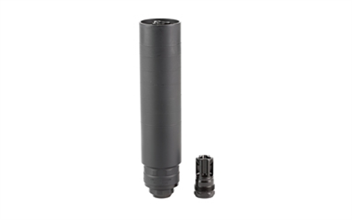 Picture of Liberty Precision Machine Anthem-S2, Suppressor, 30 Caliber, Rearden Atlas QD Mount, 7.35" Long, 15.8 OZ with Mount, 1.74" Diameter, Cerakote Finish, Black LPM-10015