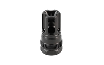 Picture of Liberty Precision Machine Eclipse, Flash Hider, 30 Caliber, 1/2X28 Thread Pitch, Compatible with .900"-24 Mounts, Nitride Finish, Black LPM-2001