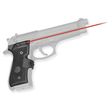 Picture of Crimson Trace 0119201 LG-402 Mil-Spec Lasergrips Black Red Laser Beretta 92/96/M9 0119201 LG-402-M