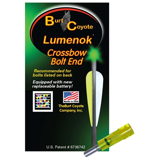 Picture of Lumenok Lumenok Crossbow Nocks Green Flat Gold Tip 3 pk. GTF3G