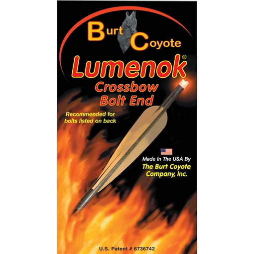 Picture of Lumenok Lumenok Crossbow Nocks HD Orange Moon Gold Tip 3 pk. GTC3