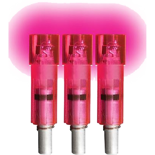 Picture of Lumenok Lumenok Crossbow Nocks Pink Flat Gold Tip 3 pk. GTF3P