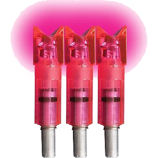 Picture of Lumenok Lumenok Crossbow Nocks Pink Moon Gold Tip 3 pk. GTC3P