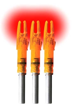Picture of Lumenok Lumenok Lighted Nocks HD Orange Gold Tip 3 pk. GT3