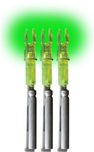 Picture of Lumenok Lumenok Lighted Nocks Green X 3 pk. X3G