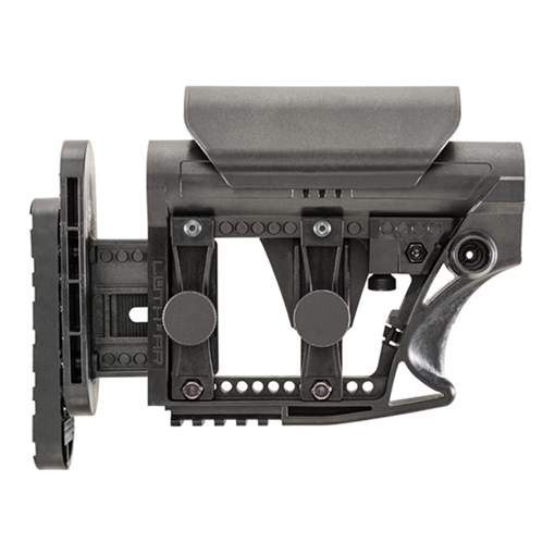 Picture of Luth-AR MBA-3 Carbine Stock, Fits AR-15 & AR-10 Commercial and Mil-Spec Dia Buffer Tubes, Adjustable Cheek Piece and Length of Pull, Black MBA-3 MBA3