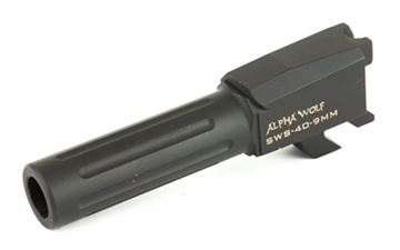 Picture of Lone Wolf Distributors AlphaWolf 40-9 Conversion Barrel, 9MM, 3.1", Salt Bath Nitride Finish, Fits S&W M&P Shield, DOES NOT FIT CA COMPLIANT MODELS AW-SWS409N