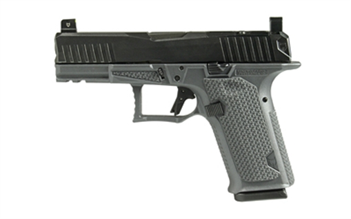 Picture of Lone Wolf Distributors Dusk19, Striker Fired, Semi-automatic, Polymer Frame Pistol, Compact, 9mm, 4.02" Black Barrel, Matte Finish, Black Slide and Gray Frame, RMR Compatible Optic Cut, Front Night Sight/ Black Rear, 15 Rounds, 1 Magazine LWD-DUSK19-BLK-Gray