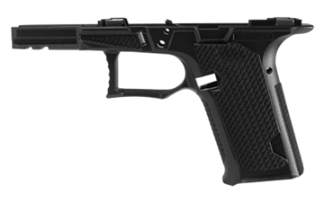 Picture of Lone Wolf Distributors Dusk19 Textured Frame, Bare, Striker Fired, Semi-automatic, Compact, Fits 3rd and 4th Generation Glock 19 Slides, Matte Finish, Black, Integral Locking System LONELWD-CCS-BARE-BLK