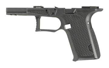 Picture of Lone Wolf Distributors Dusk19 Textured Frame, Bare, Striker Fired, Semi-automatic, Compact, Fits 3rd and 4th Generation Glock 19 Slides, Matte Finish, Gray, Integral Locking System LONELWD-CCS-BARE-GRY