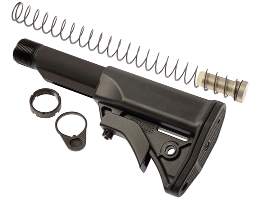 Picture of LWRC Ultra-Compact Individual Weapon Stock Kit, Shortened Stock, Buffer, Buffer Tube, Buffer Spring, Black 200-0092A01 2000092A01