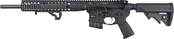 Picture of LWRC Individual Carbine Direct Impingement 350 Legend 5+1 16.10" Threaded, Black, Ambi Rec, M-Lok Handguard, 6 Position Stock, OEM Ultra Combat Grip, Angled Fore Grip ICDIR35B16L