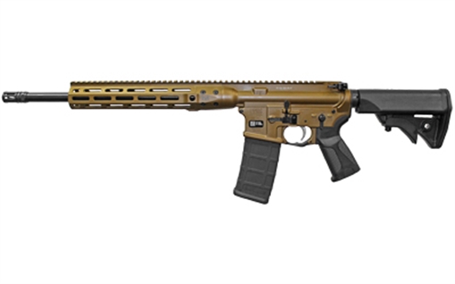 Picture of LWRC Direct Impingement Rifle, Semi-automatic, 300 Blackout, 16.1" Barrel, Burnt Bronze, 30Rd, MLOK ICDIR3BB16ML
