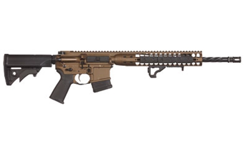 Picture of LWRC DI RIFLE 556NATO 16.1" BRZ MDCO ICDIR5BB16COM