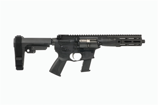 Picture of LWRC IC-9 9mm Luger 8.50" 30+1 Black Nitride Threaded Barrel, Black Anodized Aluminum Picatinny Rail Receiver, SB Tactical SBA3 Brace, LWRC Ultra Combat Grip, Ambidextrous ICP9B8SBA3