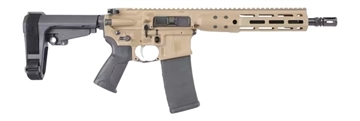Picture of LWRC ICDIP5CK10SBA3ML ICDI 5.56 NATO 30+1 10.50" Threaded Barrel, Flat Dark Earth Receiver w/Picatinny Rail, M-LOK Handguard, Black Polymer SB Tactical SBA3 Brace, Black Polymer Grip, Ambidextrous