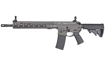Picture of LWRC ICMKII, Semi-automatic Rifle, AR-15, 16.1" Threaded Barrel, Matte Finish, Tungsten Gray, LWRC Ultra Grip, LWRCI Compact Stock, 30 Rounds, 1 Magazine ICMKIIR5TG16