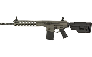 Picture of LWRC REPR MKII, Side Charge, Semi-automatic Rifle, AR, 308 Winchester/762NATO, 16.1" Cold Hammer Forged Spiral Fluted Barrel, Threaded 5/8x24, ULTRA Muzzle Break, Tungsten Gray, B5 Systems Stock, Magpul MOE Plus Grip, LWRCI Skirmish Sights, 30 Rounds, 1 Magazine, Ambidextrous REPRMKIIR7TGF16SC