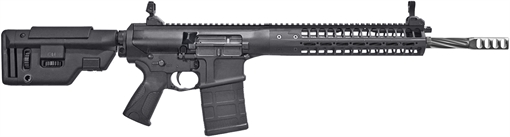 Picture of LWRC REPR MKII, Side Charge, Semi-automatic Rifle, AR, 308 Winchester/762NATO, 16.1" Cold Hammer Forged Spiral Fluted Barrel, Threaded 5/8x24, ULTRA Muzzle Break, Black, B5 Systems Stock, Magpul MOE Plus Grip, LWRCI Skirmish Sights, 30 Rounds, 1 Magazine, Ambidextrous REPRMKIIR7BF16SC