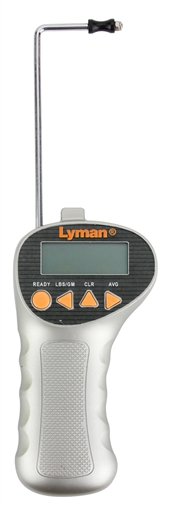 Picture of Lyman Products Digital Trigger Pull Gauge, Tool, Measures 0-12lb, 1/10 oz. Accuracy Zippered Case Gray Polymer Handle, 7832248