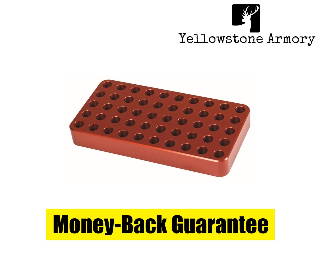 Lyman Anodized Aluminum Loading Block .388 Hole Size For Small Rifl 7728080-img-0