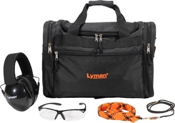 Picture of Lyman Products Range Kit, Includes Hearing and Eye Protection, Range Bag, and QwikDraw Barrel Cleaner 7837820